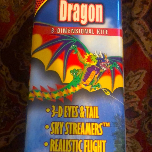 Dragon kite 3 dimensional ready to fly 67” over 5 foot wingspan - Picture 1 of 9